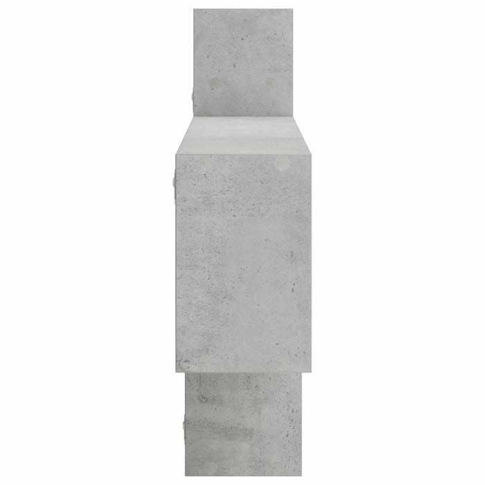 Raft de perete Gri Beton 168.5 x 17 x 68 cm Lemn prelucrat WALTI