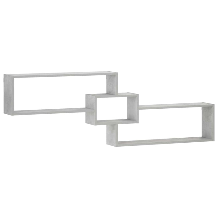 Raft de perete Gri Beton 158 x 17 x 53 cm Lemn prelucrat WALTI
