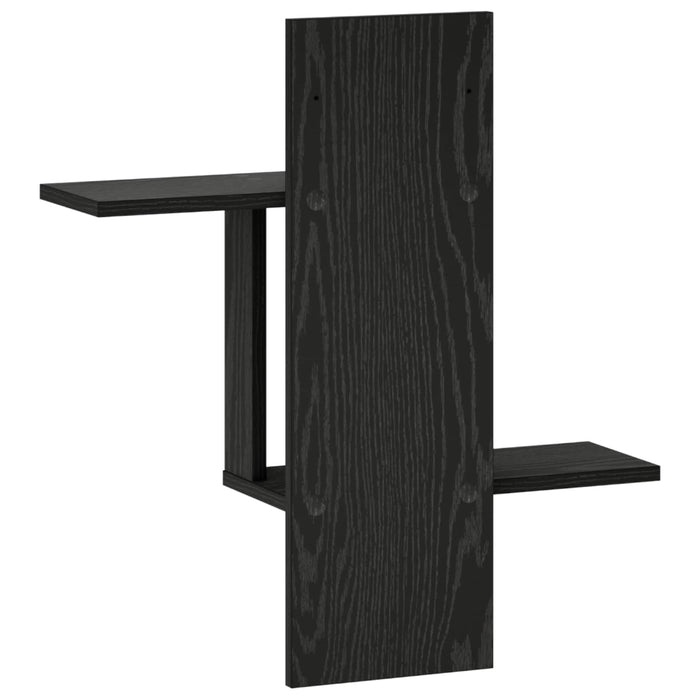 Raft de perete Stejar Negru 59 x 17 x 63 cm Lemn prelucrat WALTI