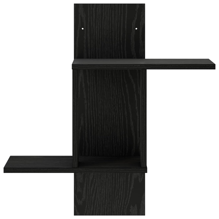 Raft de perete Stejar Negru 59 x 17 x 63 cm Lemn prelucrat WALTI