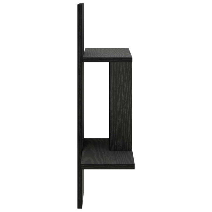 Raft de perete Stejar Negru 59 x 17 x 63 cm Lemn prelucrat WALTI