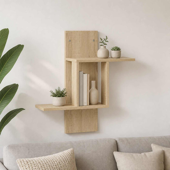 Raft de perete Stejar Sonoma 59 x 17 x 63 cm Lemn prelucrat WALTI