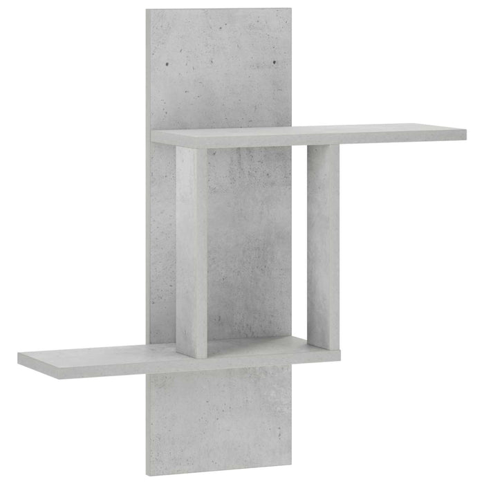 Raft de perete Gri Beton 59 x 17 x 63 cm Lemn prelucrat WALTI