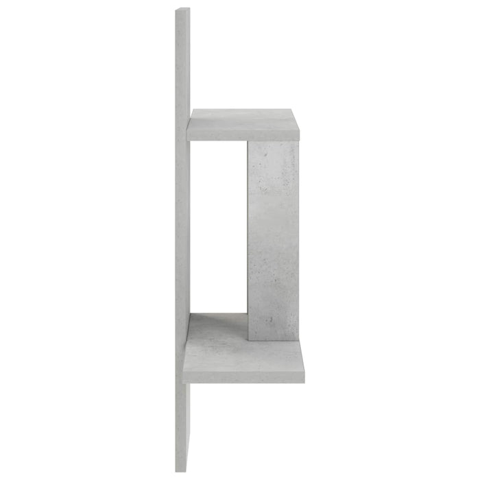 Raft de perete Gri Beton 59 x 17 x 63 cm Lemn prelucrat WALTI