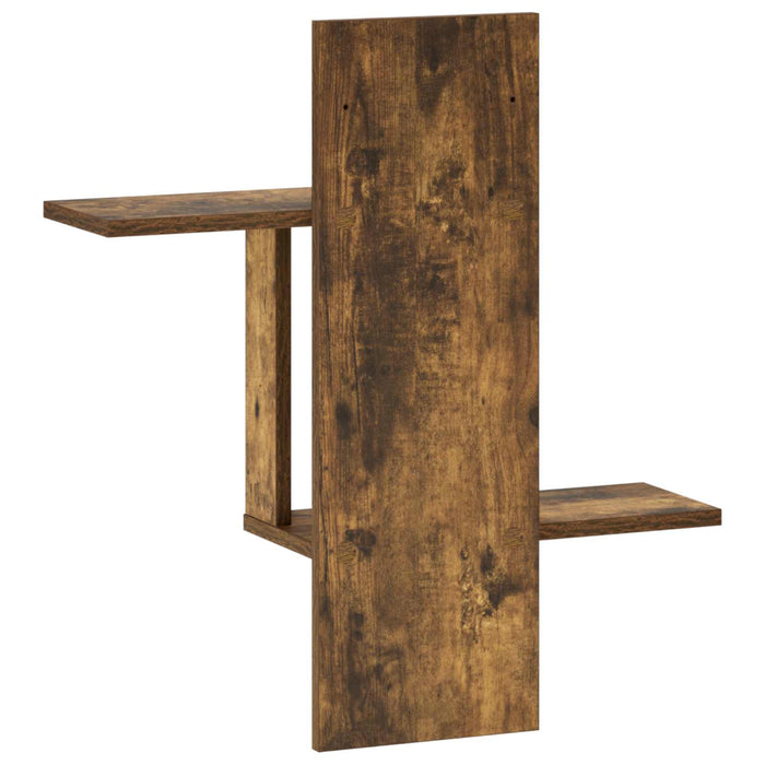 Raft de perete Stejar fumuriu 59 x 17 x 63 cm Lemn prelucrat WALTI