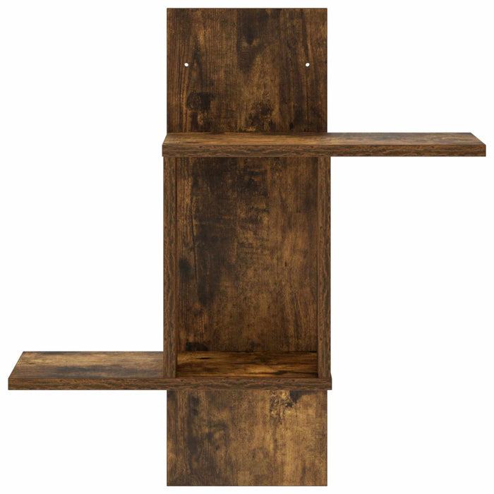 Raft de perete Stejar fumuriu 59 x 17 x 63 cm Lemn prelucrat WALTI
