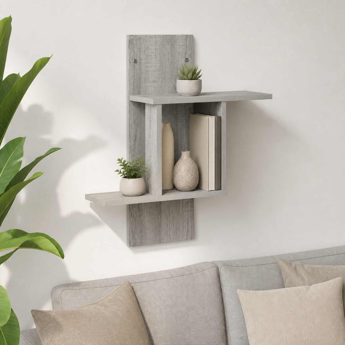 Raft de perete Sonoma gri 59 x 17 x 63 cm Lemn prelucrat WALTI