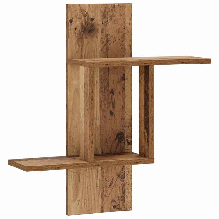 Raft de perete Lemn vechi 59 x 17 x 63 cm Lemn prelucrat WALTI