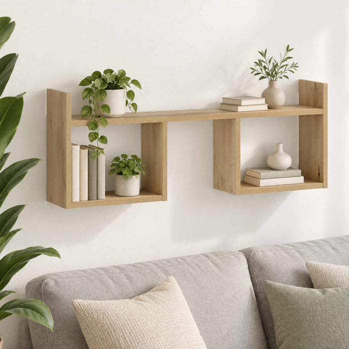 Raft de perete Stejar Artizanal 90 x 17 x 32 cm Lemn prelucrat WALTI