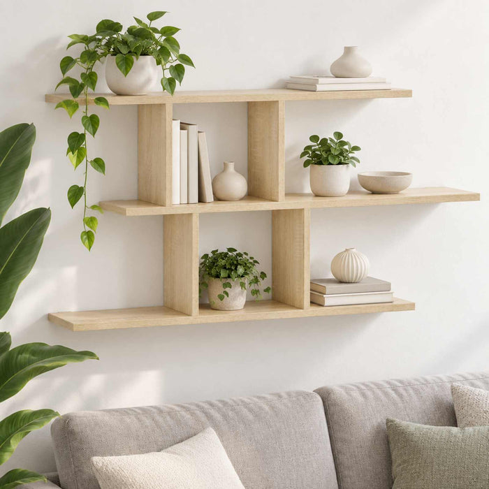 Raft de perete Stejar Sonoma 100 x 17 x 45.5 cm Lemn prelucrat WALTI