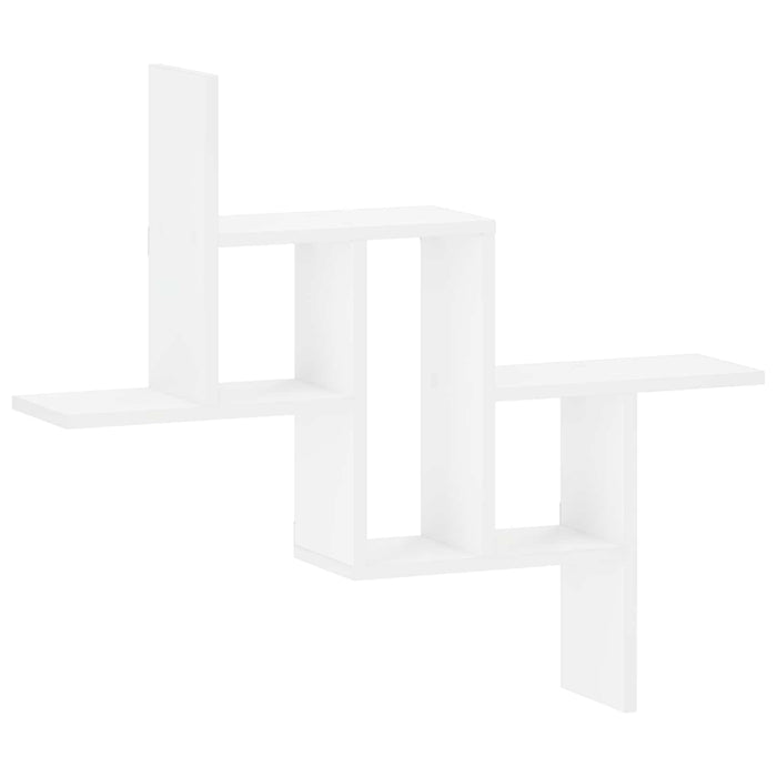 Raft de perete Alb 87 x 17 x 75 cm Lemn prelucrat WALTI