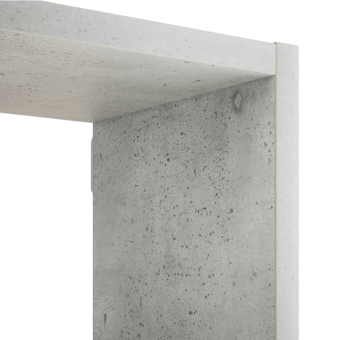Raft de perete Gri Beton 87 x 17 x 75 cm Lemn prelucrat WALTI