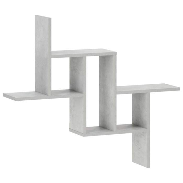 Raft de perete Gri Beton 87 x 17 x 75 cm Lemn prelucrat WALTI