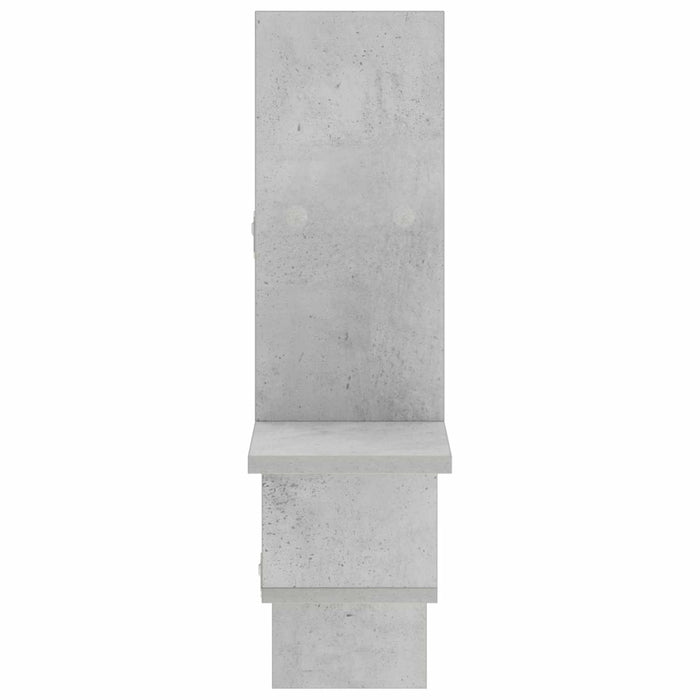 Raft de perete Gri Beton 87 x 17 x 75 cm Lemn prelucrat WALTI