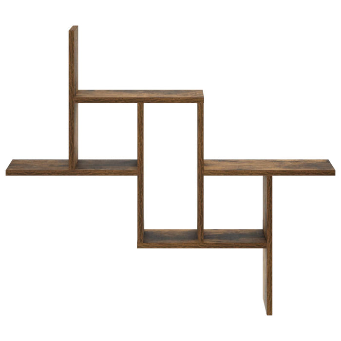 Raft de perete Stejar fumuriu 87 x 17 x 75 cm Lemn prelucrat WALTI