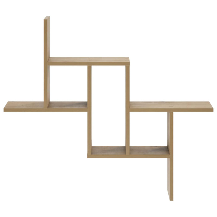 Raft de perete Stejar Artizanal 87 x 17 x 75 cm Lemn prelucrat WALTI