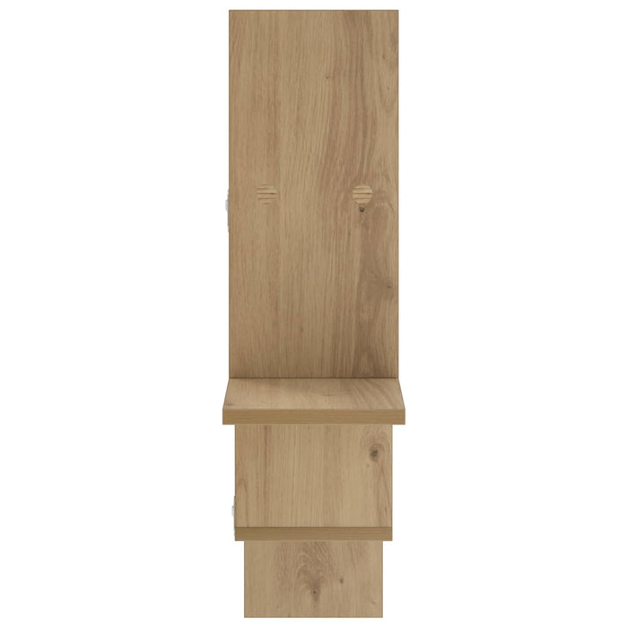 Raft de perete Stejar Artizanal 87 x 17 x 75 cm Lemn prelucrat WALTI