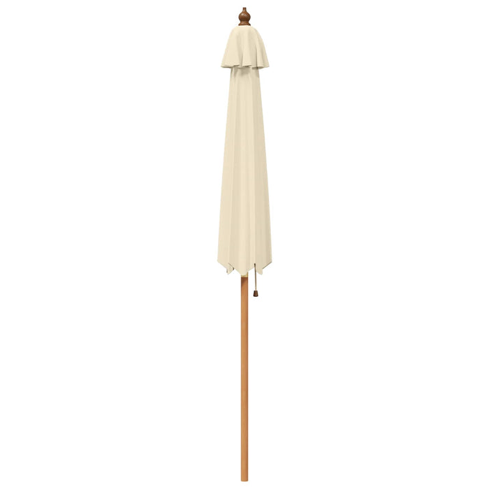 Parasol de Grădină Ø 240 x 237 cm Lemn de eucalipt masiv WALTI