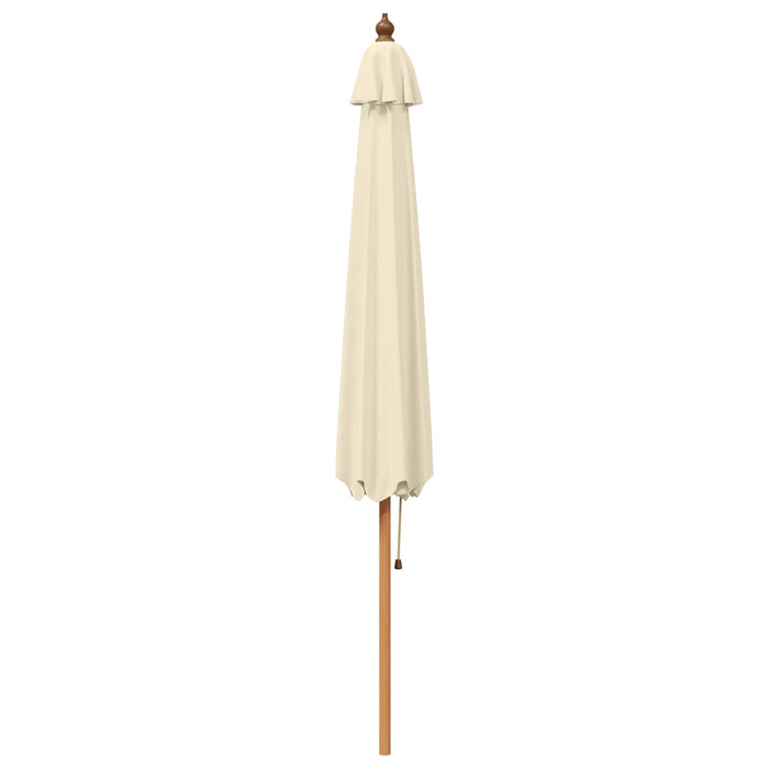 Parasol de Grădină Ø 300 x 248 cm Lemn de eucalipt masiv WALTI