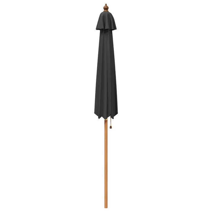 Parasol de Grădină Ø 240 x 237 cm Lemn de eucalipt masiv WALTI