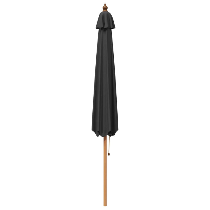 Parasol de Grădină Ø 300 x 248 cm Lemn de eucalipt masiv WALTI