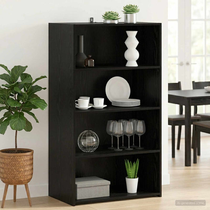Bufet Stejar Negru 70 x 41 x 124 cm Lemn prelucrat - WALTI WALTI