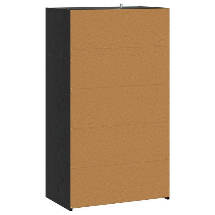 Bufet Stejar Negru 70 x 41 x 124 cm Lemn prelucrat - WALTI WALTI