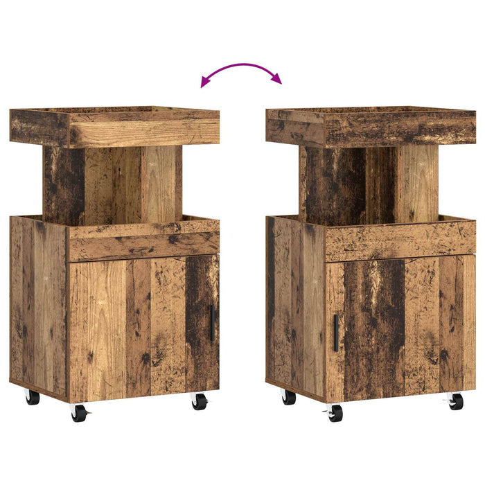 Carucior de Bar Lemn de stejar 50 x 41 x 89 cm Lemn prelucrat WALTI