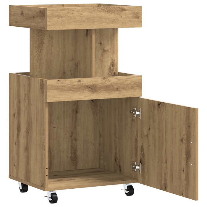Carucior de Bar Stejar Artizanal 50 x 41 x 89 cm Lemn prelucrat WALTI