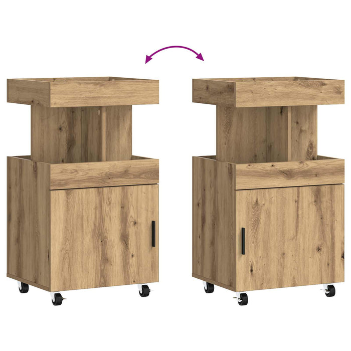 Carucior de Bar Stejar Artizanal 50 x 41 x 89 cm Lemn prelucrat WALTI