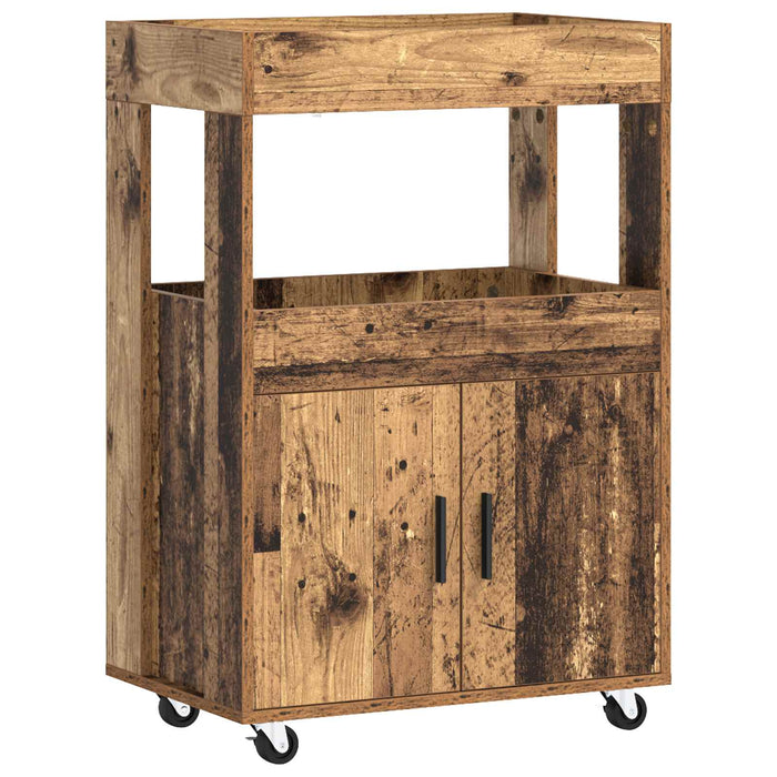 Carucior de Bar Lemn de stejar 60 x 39.5 x 89 cm Lemn prelucrat WALTI