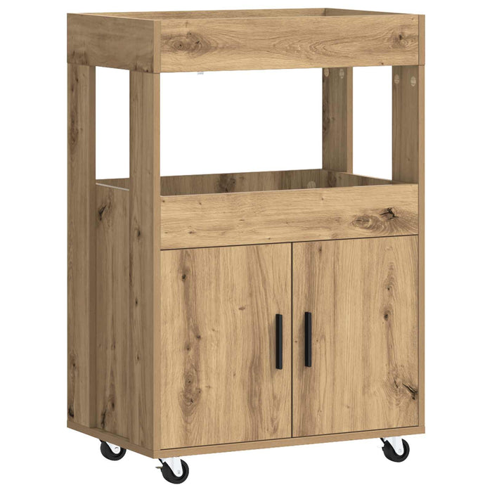 Carucior de Bar Stejar Artizanal 60 x 39.5 x 89 cm WALTI