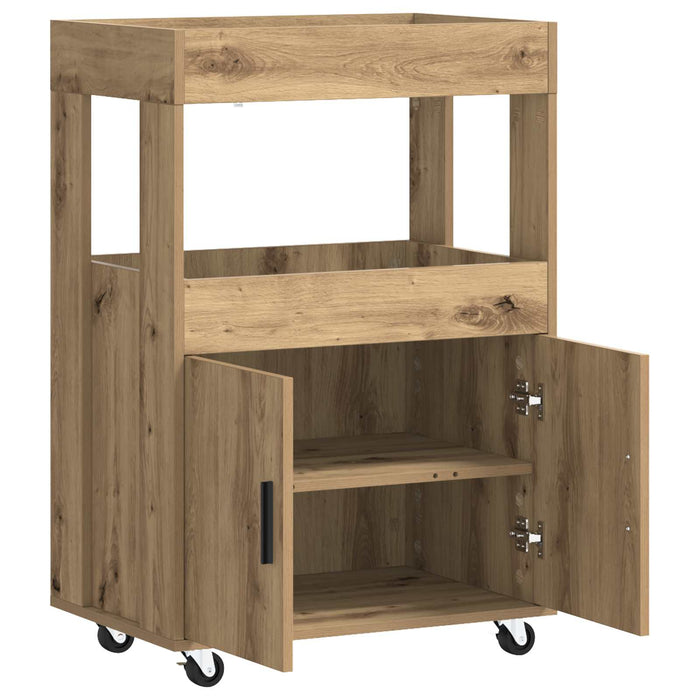 Carucior de Bar Stejar Artizanal 60 x 39.5 x 89 cm WALTI