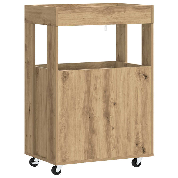 Carucior de Bar Stejar Artizanal 60 x 39.5 x 89 cm WALTI