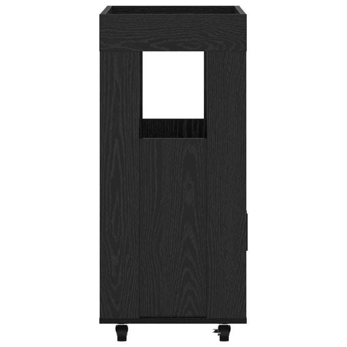 Carucior de Bar Stejar Negru 60 x 39.5 x 89 cm Lemn prelucrat WALTI