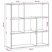 Dulap pentru cărți 102 x 29 x 103,5 cm Lemn prelucrat - WALTI WALTI