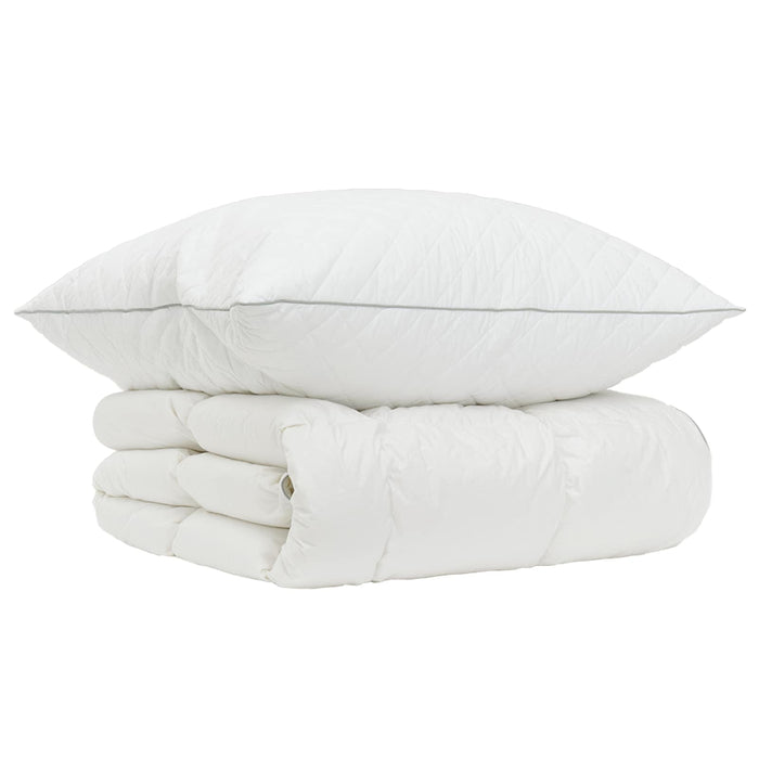 Set de pilote din puf de gâscă 90% FULDA 2 pcs 140 x 200 cm Alb WALTI