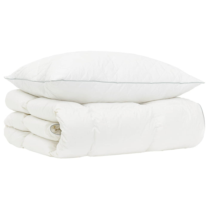 Set de pilote din puf de gâscă 90% FULDA 2 pcs 152 x 203 cm Alb WALTI