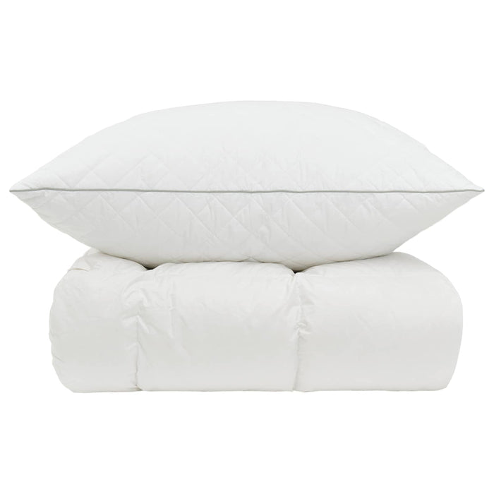 Set de pilote din puf de gâscă 90% FULDA 2 pcs 152 x 203 cm Alb WALTI