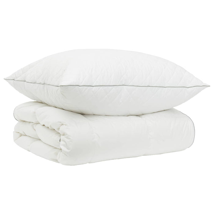 Set de pilote din puf de gâscă 90% FULDA 2 pcs 140 x 200 cm Alb WALTI