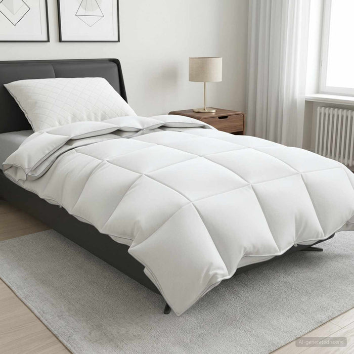 Set de pilote din puf de gâscă 90% FULDA 2 pcs 150 x 200 cm Alb WALTI