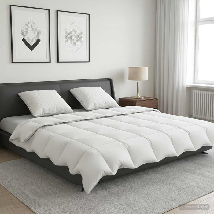 Set de pilote din puf de gâscă 90% FULDA 3 pcs 200 x 240 cm Alb WALTI