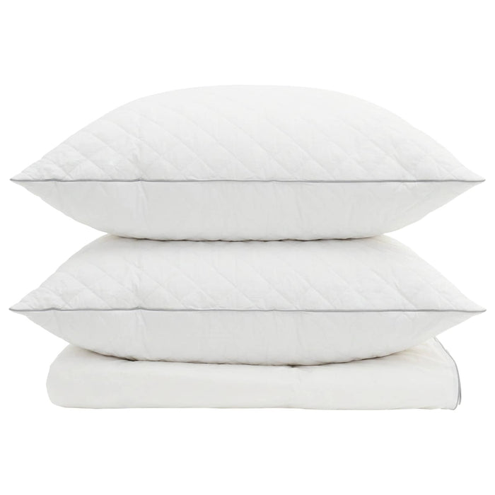 Set de pilote din puf de gâscă 90% FULDA 3 pcs 135 x 220 cm Alb WALTI