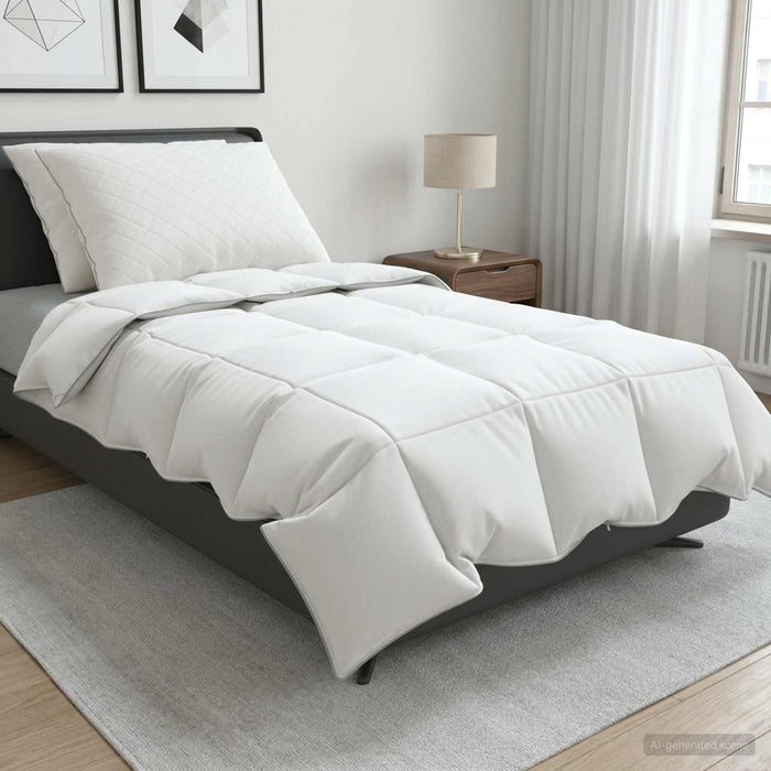 Set de pilote din puf de gâscă 90% FULDA 3 pcs 155 x 220 cm Alb WALTI