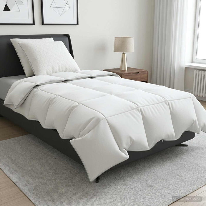 Set de pilote din puf de gâscă 90% FULDA 3 pcs 155 x 220 cm Alb WALTI