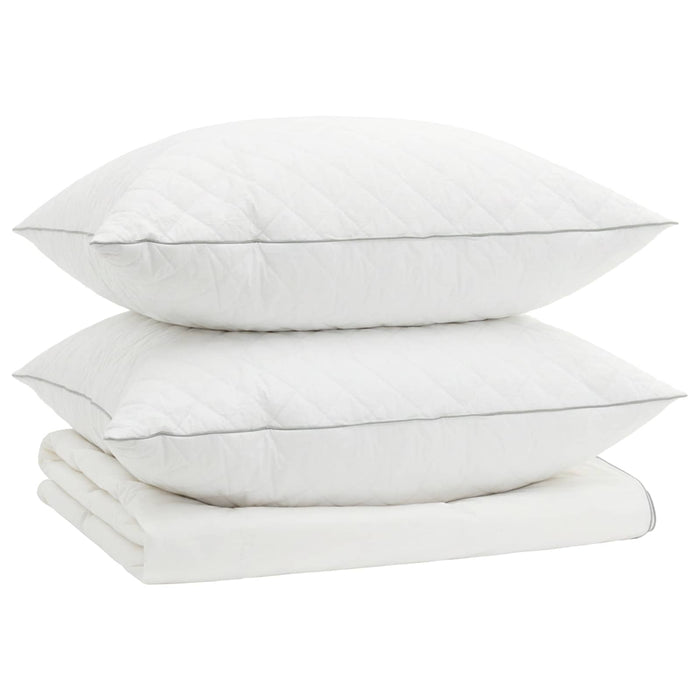 Set de pilote din puf de gâscă 90% FULDA 3 pcs 200 x 220 cm Alb WALTI