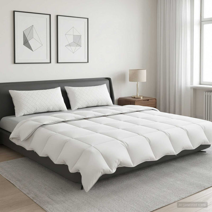 Set de pilote din puf de gâscă 90% FULDA 3 pcs 240 x 260 cm Alb WALTI