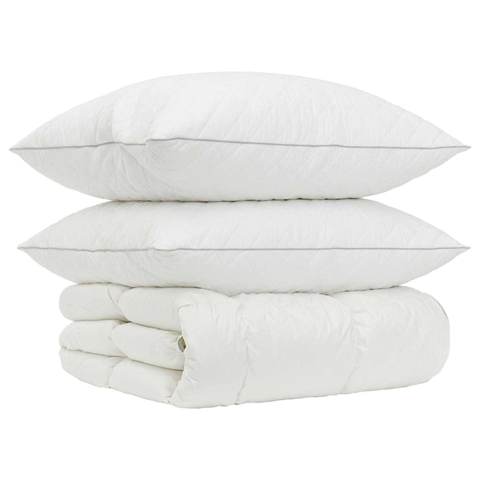 Set de pilote din puf de gâscă 90% FULDA 3 pcs 135 x 220 cm Alb WALTI