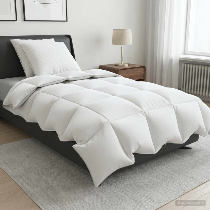 Set de pilote din puf de gâscă 90% FULDA 3 pcs 135 x 220 cm Alb WALTI