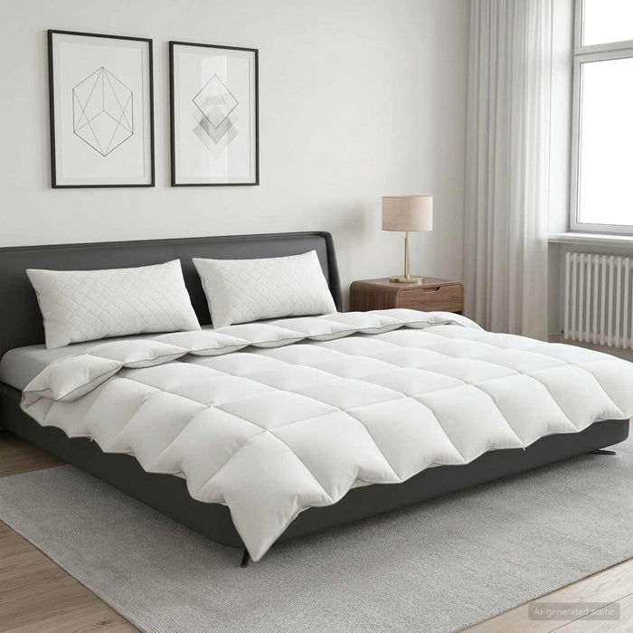 Set de pilote din puf de gâscă 90% FULDA 3 pcs 200 x 240 cm Alb WALTI